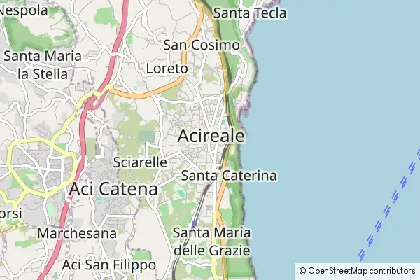 Mapa Acireale