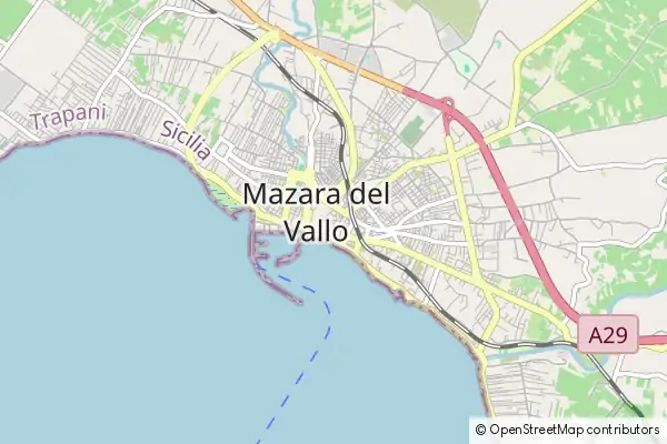 Mapa Mazara del Vallo