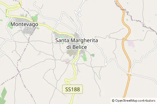 Mapa Santa Margherita di Belice