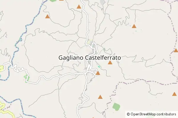 Mapa Gagliano Castelferrato