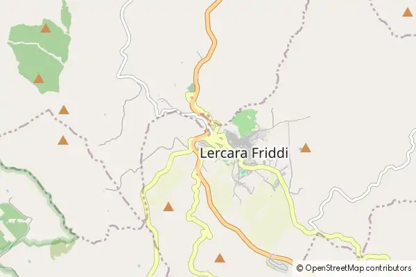 Mapa Lercara Friddi