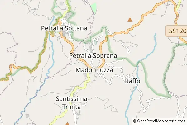 Mapa Petralia Soprana