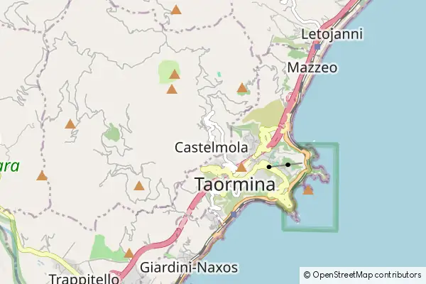 Mapa Castelmola