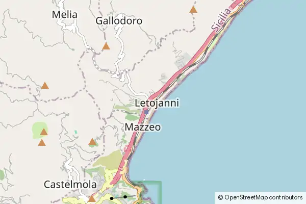 Mapa Letojanni