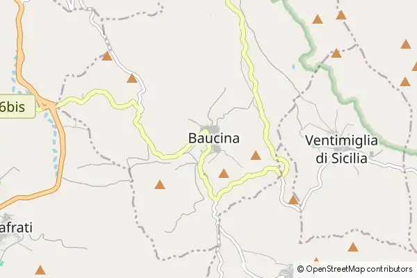 Mapa Baucina