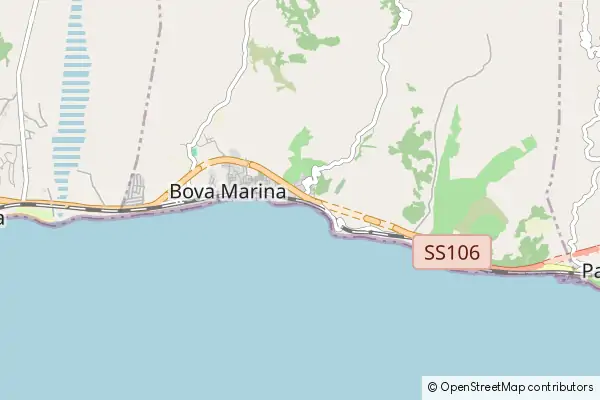 Mapa Bova Marina