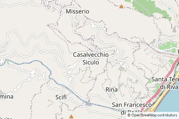 Mapa Casalvecchio Siculo