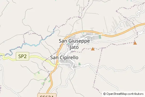 Mapa San Giuseppe Jato