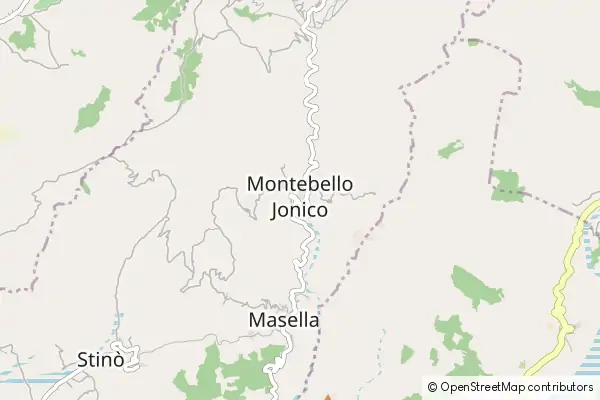 Mapa Montebello Ionico