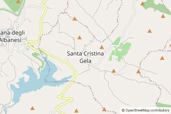 Mapa Santa Cristina Gela