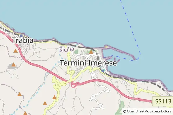 Mapa Termini Imerese