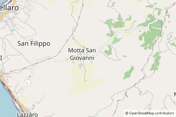 Mapa Motta San Giovanni