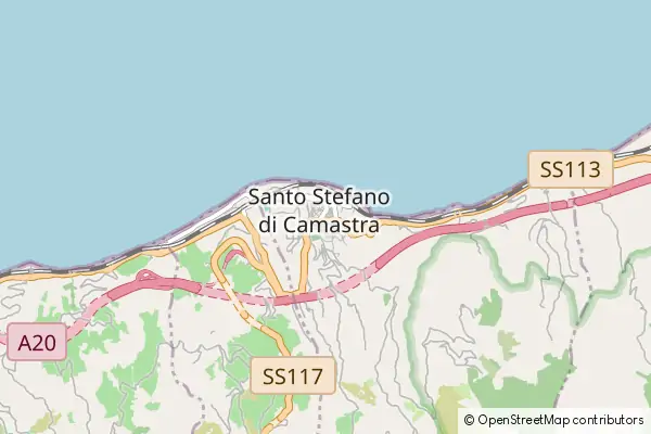 Mapa Santo Stefano di Camastra