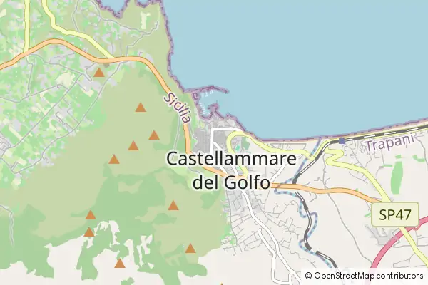 Mapa Castellammare del Golfo