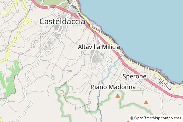 Mapa Altavilla Milicia