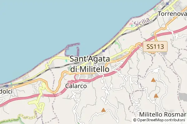 Mapa Sant'Agata di Militello