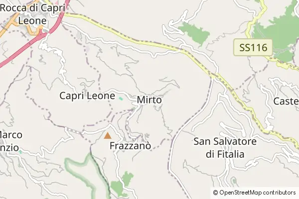 Mapa Mirto