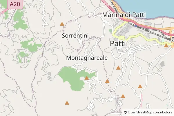 Mapa Montagnareale