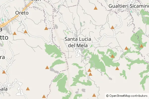 Mapa Santa Lucia del Mela