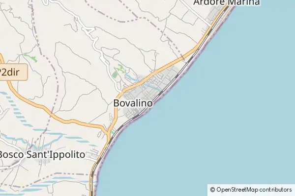 Mapa Bovalino Marina