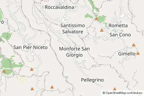 Mapa Monforte San Giorgio