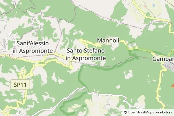 Mapa Santo Stefano in Aspromon