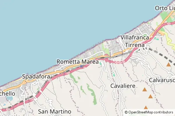 Mapa Rometta Marea