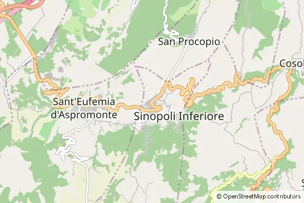 Mapa Sinopoli