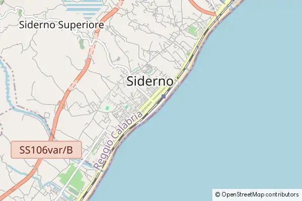 Mapa Siderno