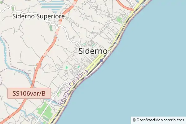 Mapa Siderno Marina