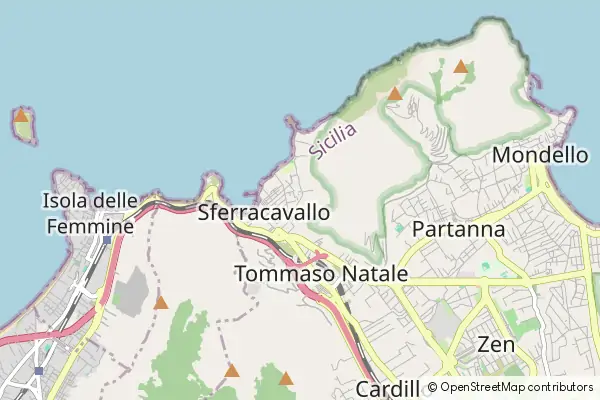 Mapa Sferracavallo