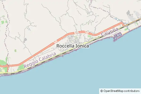 Mapa Roccella Ionica