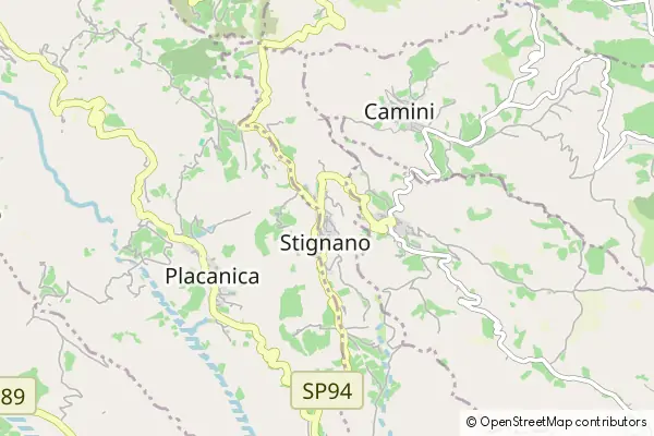 Mapa Stignano