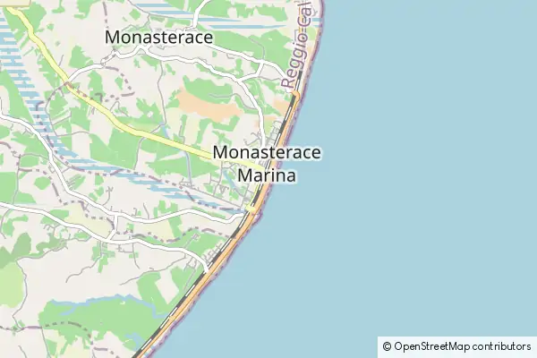 Mapa Monasterace Marina