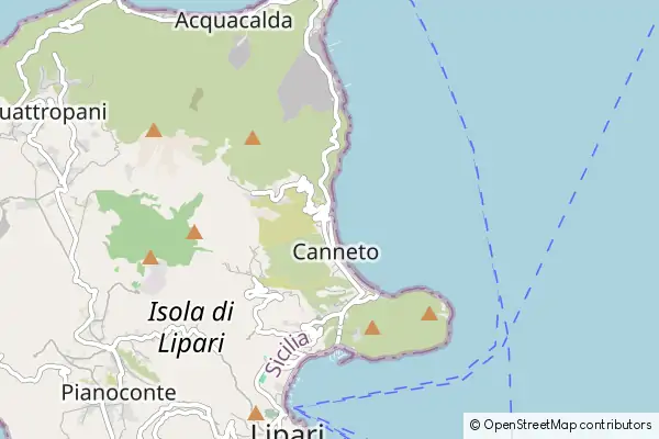 Mapa Canneto di Lipari