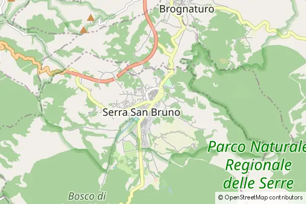 Mapa Serra San Bruno