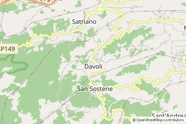 Mapa Davoli