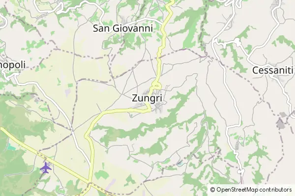 Mapa Zungri