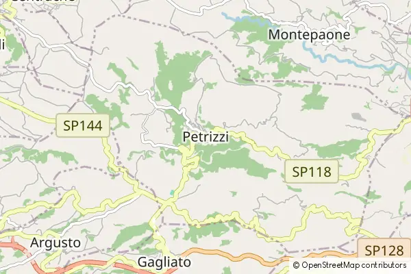 Mapa Petrizzi