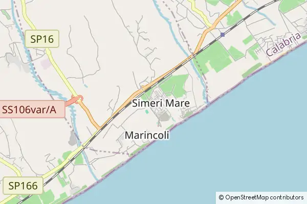 Mapa Simeri Mare