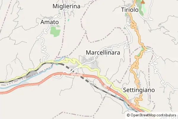 Mapa Marcellinara