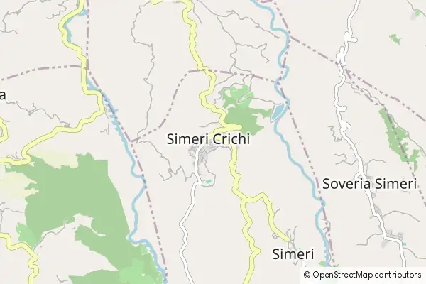 Mapa Simeri Crichi