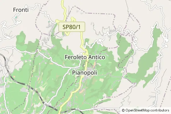 Mapa Feroleto Antico