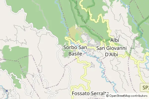 Mapa Sorbo San Basile