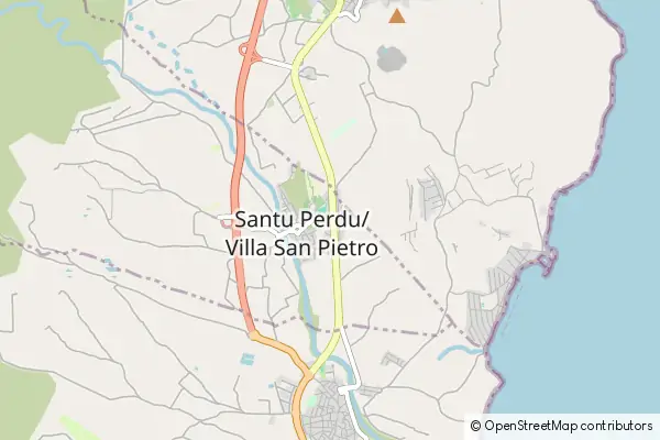 Mapa Villa San Pietro