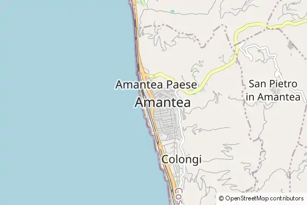 Mapa Amantea