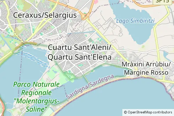 Mapa Quartu Sant'Elena