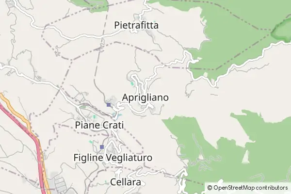 Mapa Aprigliano