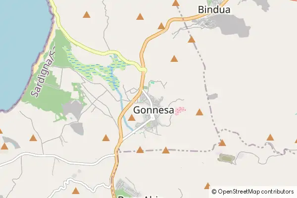 Mapa Gonnesa