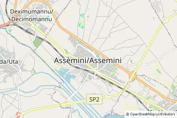 Mapa Assemini